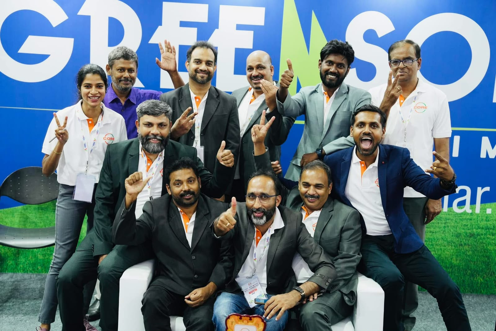 The CORE team on the floor
