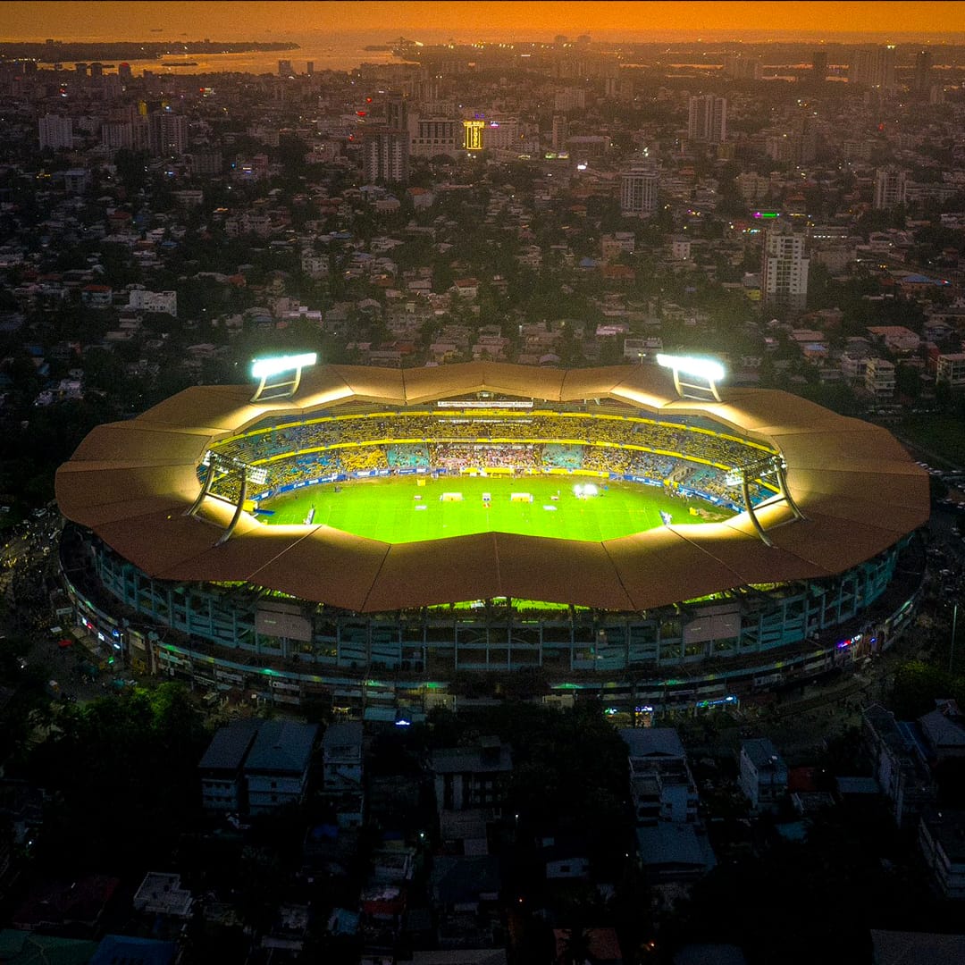 Jawaharlal Nehru Stadium, Kochi at dusk